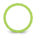 Silicone Bright Green 3mm Braided Band