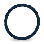 Silicone Midnight Blue 3mm Braided Band