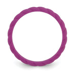 Silicone Dark Purple 3mm Braided Band