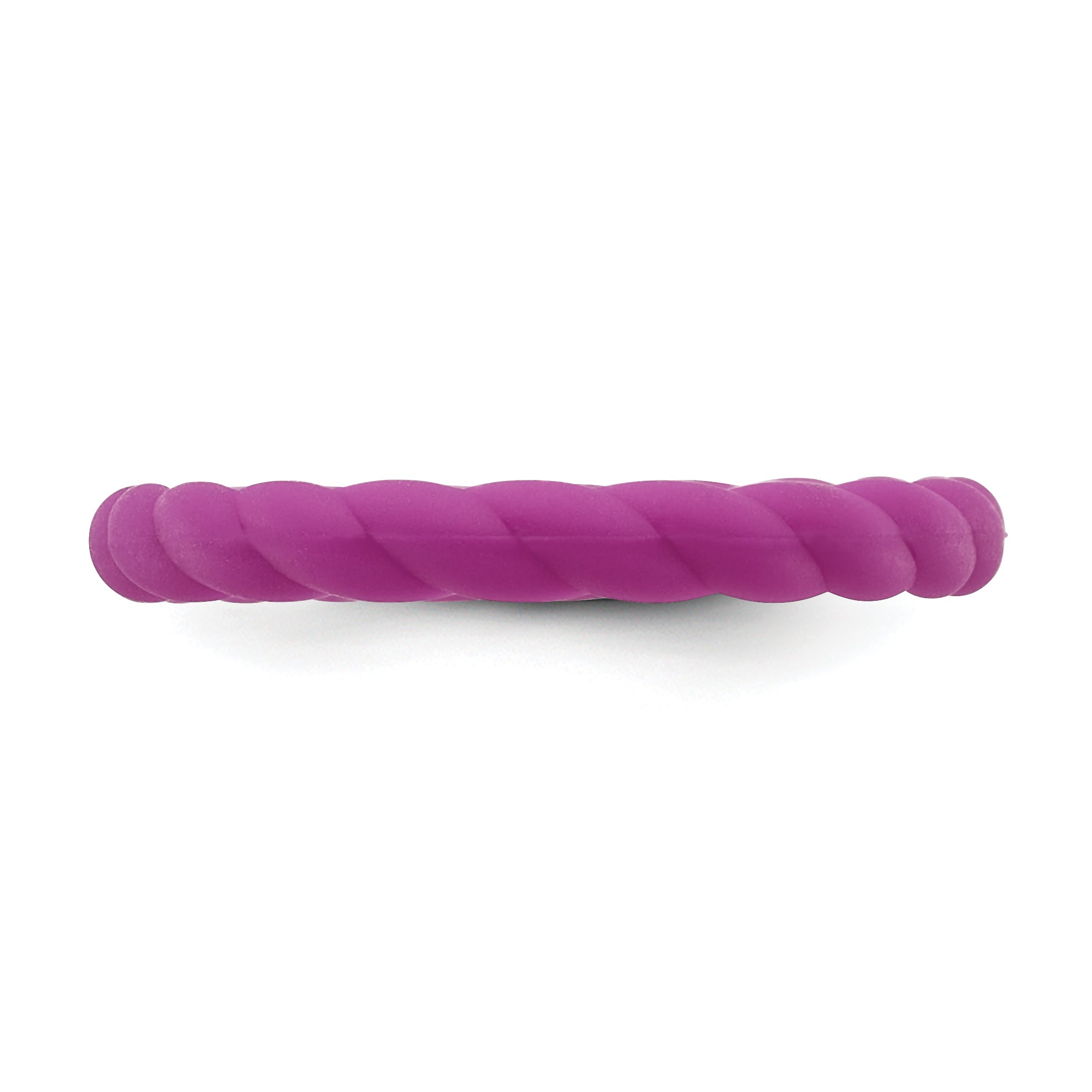 Braided Silicone Wedding Band in Dark Purple, 3mm Secondary image