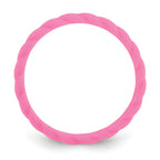 Silicone Fuchsia 3mm Braided Band
