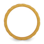 Silicone Metallic Gold 3mm Braided Band