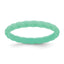 Silicone Mint Green 3mm Braided Band