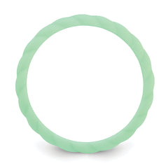 Silicone Light Mint Green 3mm Braided Band