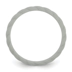 Silicone Light Gray 3mm Braided Band