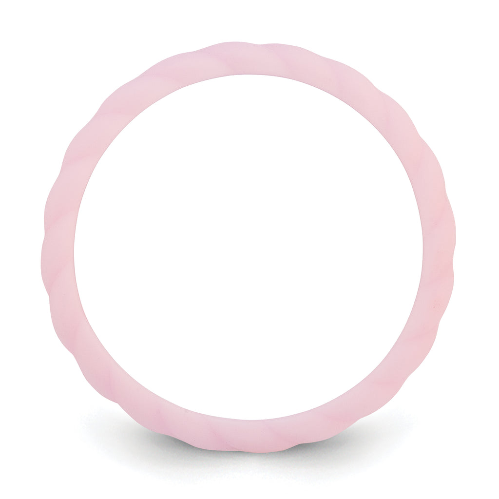 Silicone Lavender 3mm Braided Band
