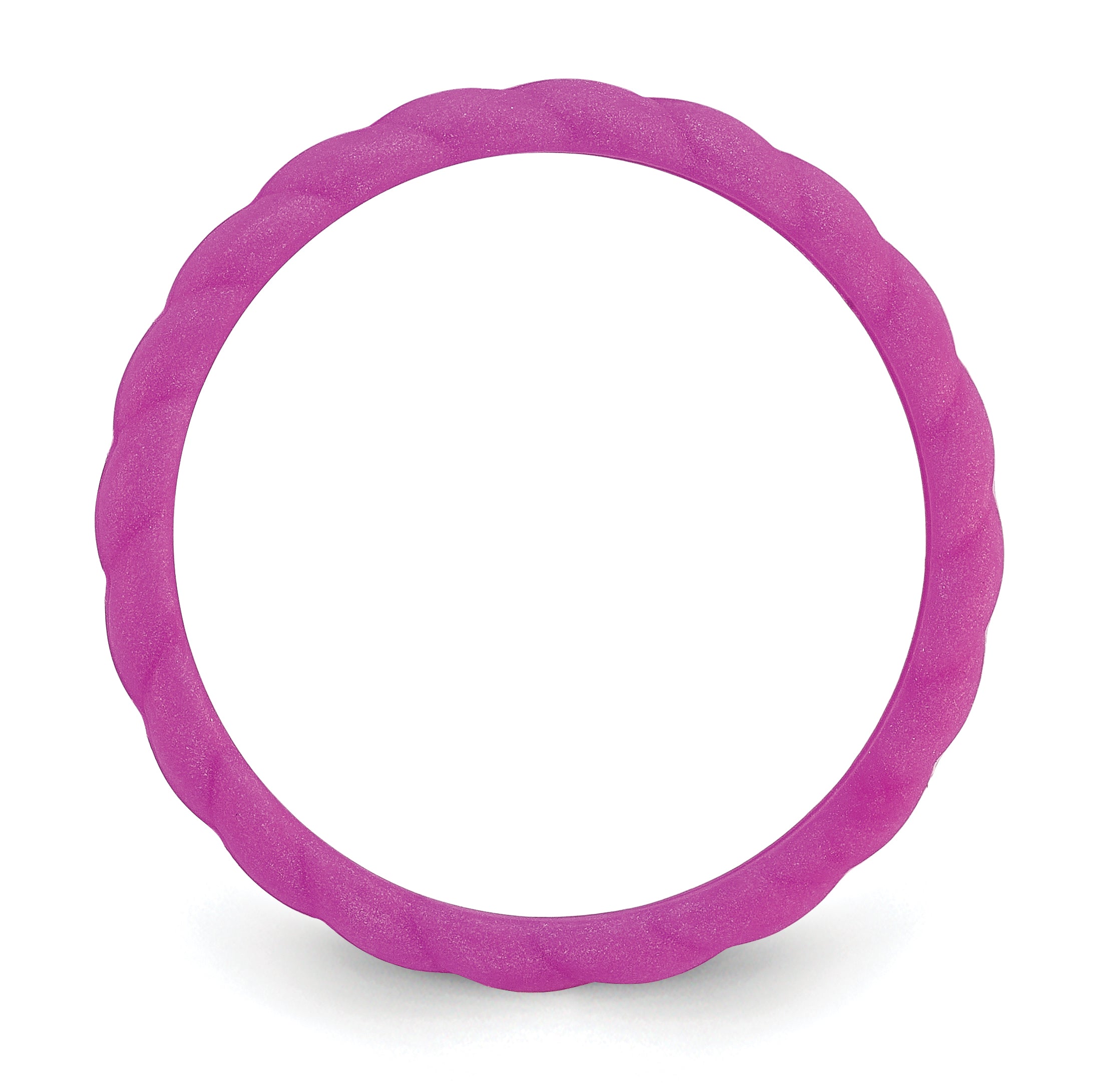 Braided Silicone Wedding Band in Plum Purple, 3mm Secondary image