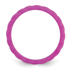 Silicone Plum Purple 3mm Braided Band