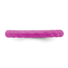 Silicone Plum Purple 3mm Braided Band