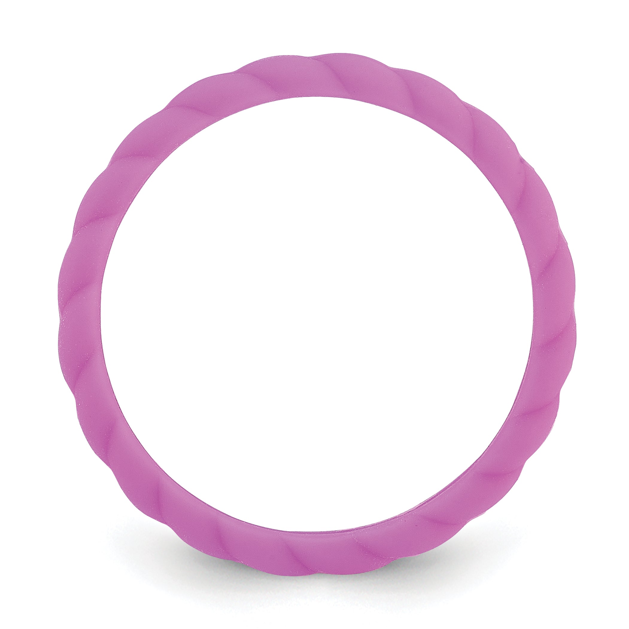 Braided Silicone Wedding Band in Purple, 3mm Secondary image