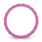 Silicone Purple 3mm Braided Band