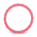 Silicone Watermelon Pink 3mm Braided Band