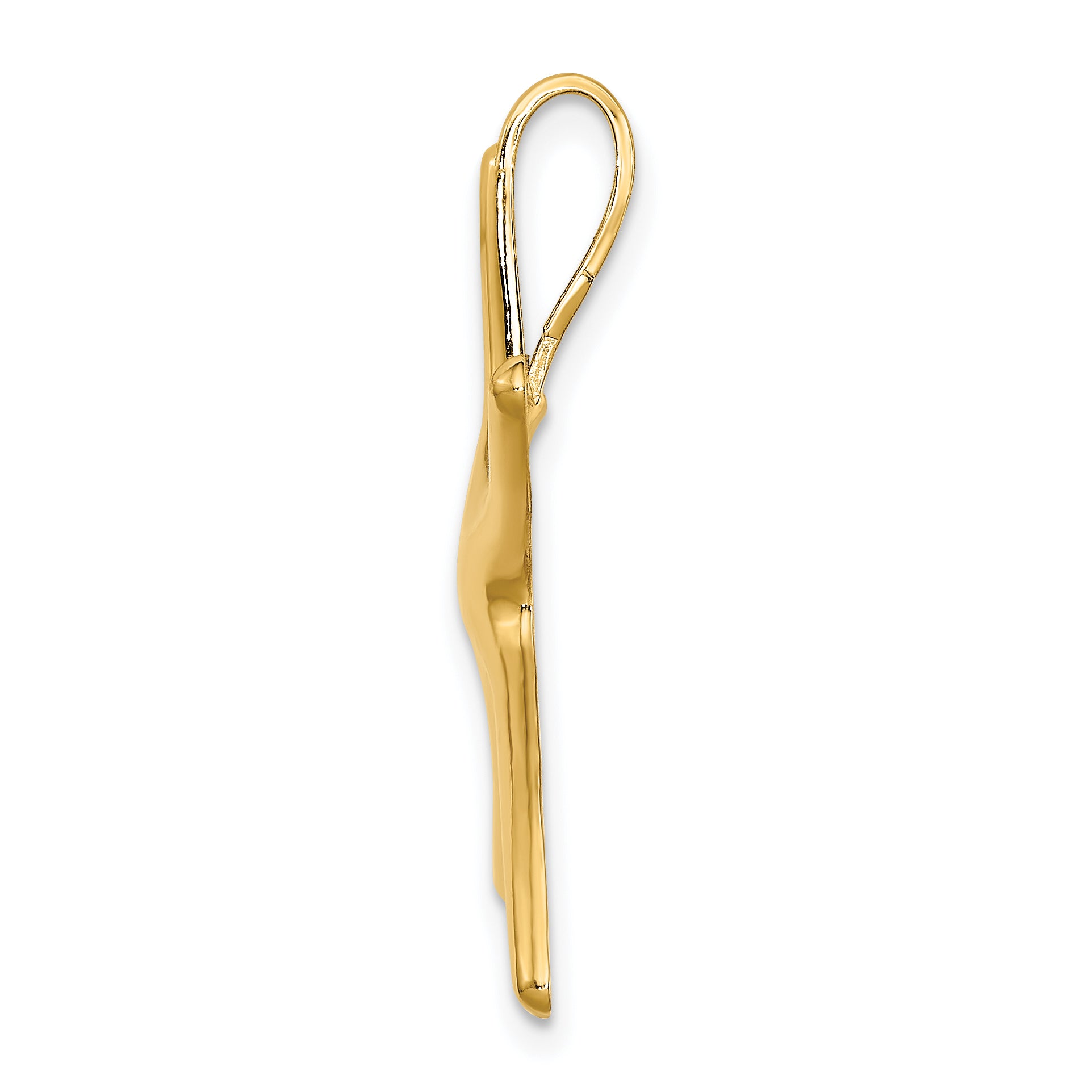 14K Polished Starfish Chain Slide Secondary image