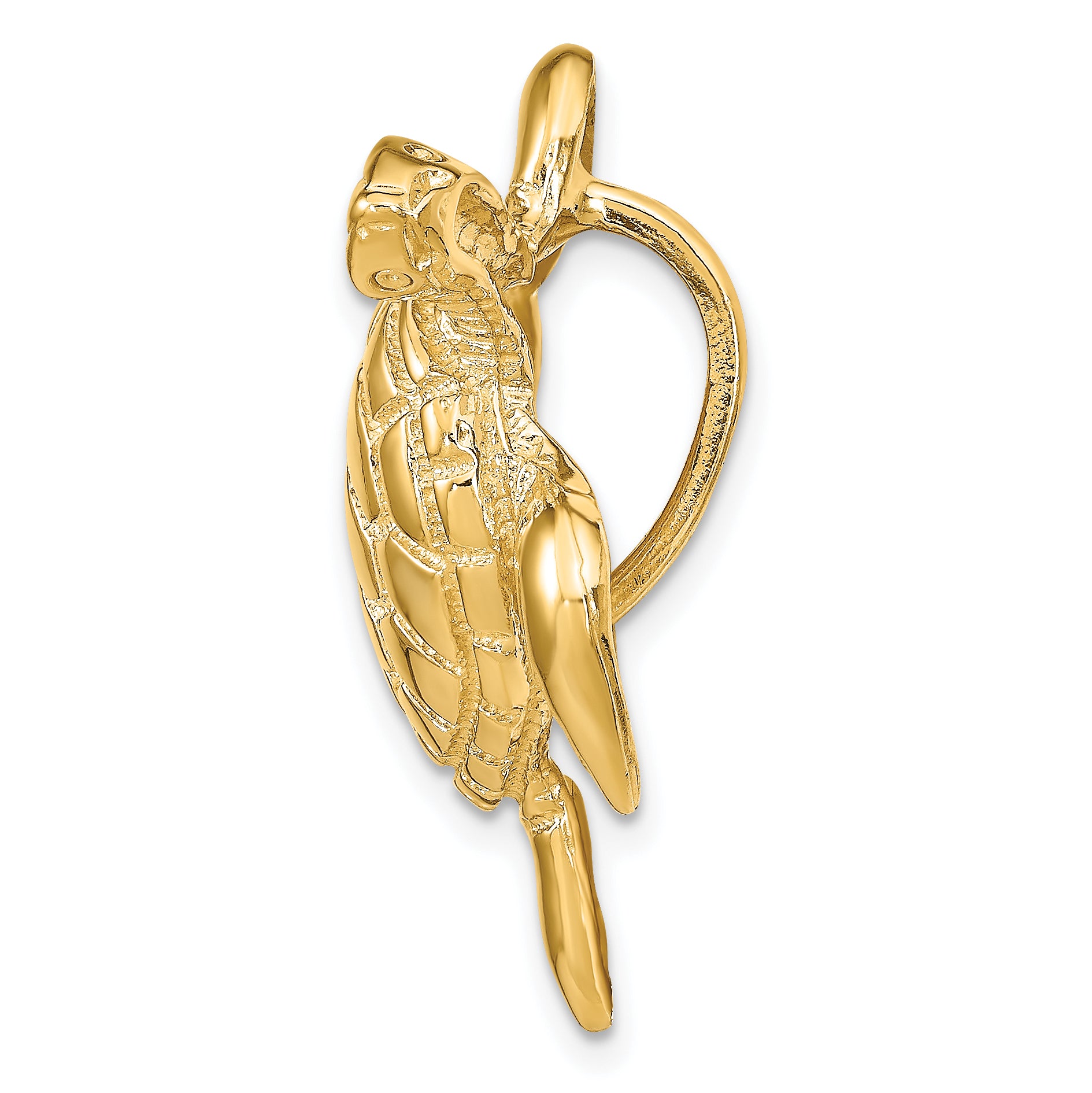 14K Polished Sea Turtle Slide Secondary image