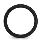 Silicone Black 9mm Ridged Edge Band