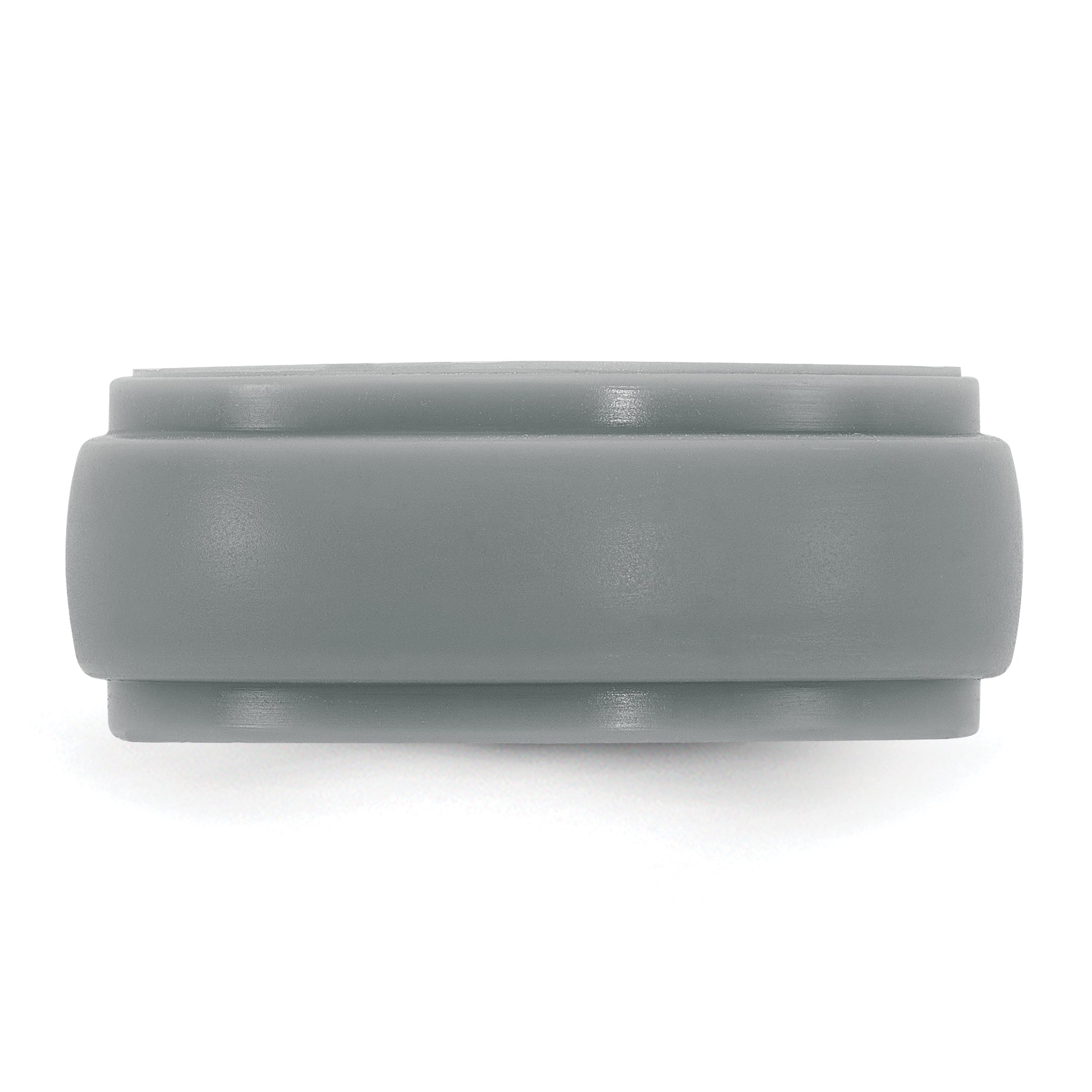 Silicone Light Grey 9mm Ridged Edge Band