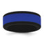 Silicone Black with Removable Blue Center 8mm Band