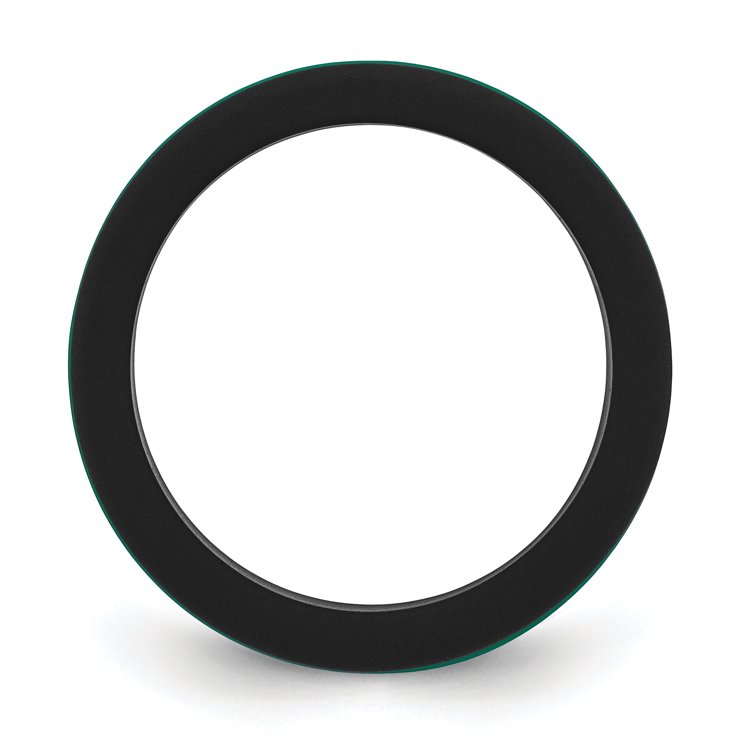 Two-Tone Silicone Wedding Band in Black & Green, 8mm Secondary image