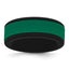 Silicone Black with Removable Green Center 8mm Band