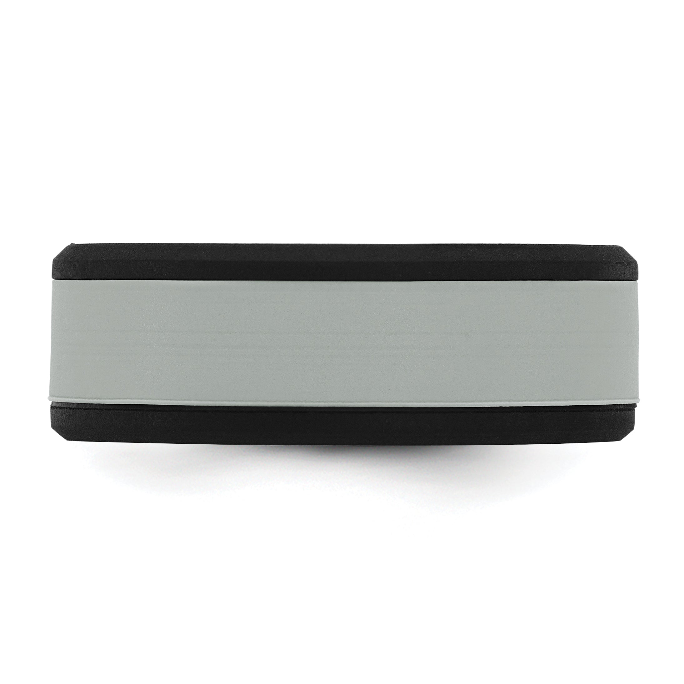 Silicone Black with Removable Grey Center 8mm Band