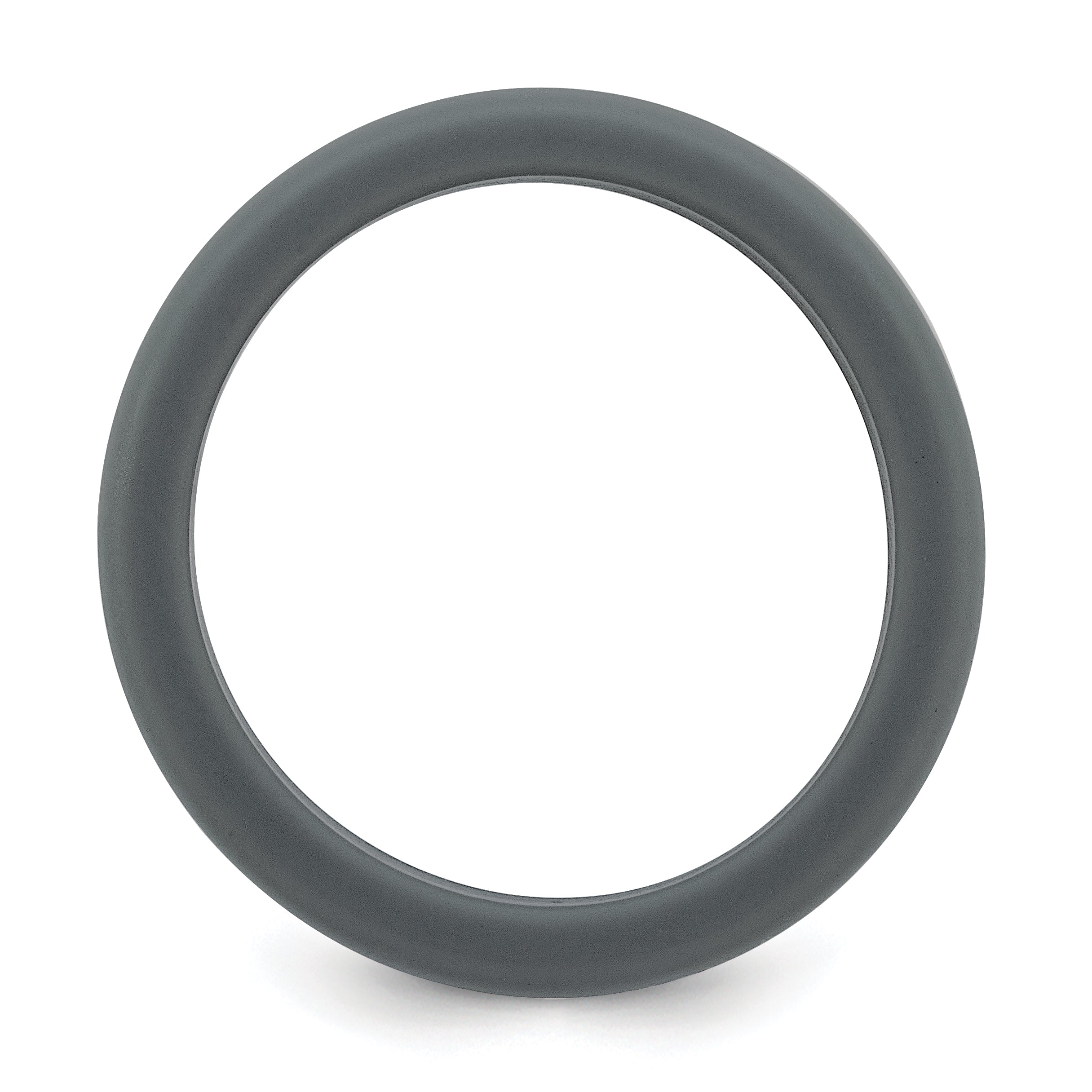 Silicone Grey with Removable White Center 8mm Band