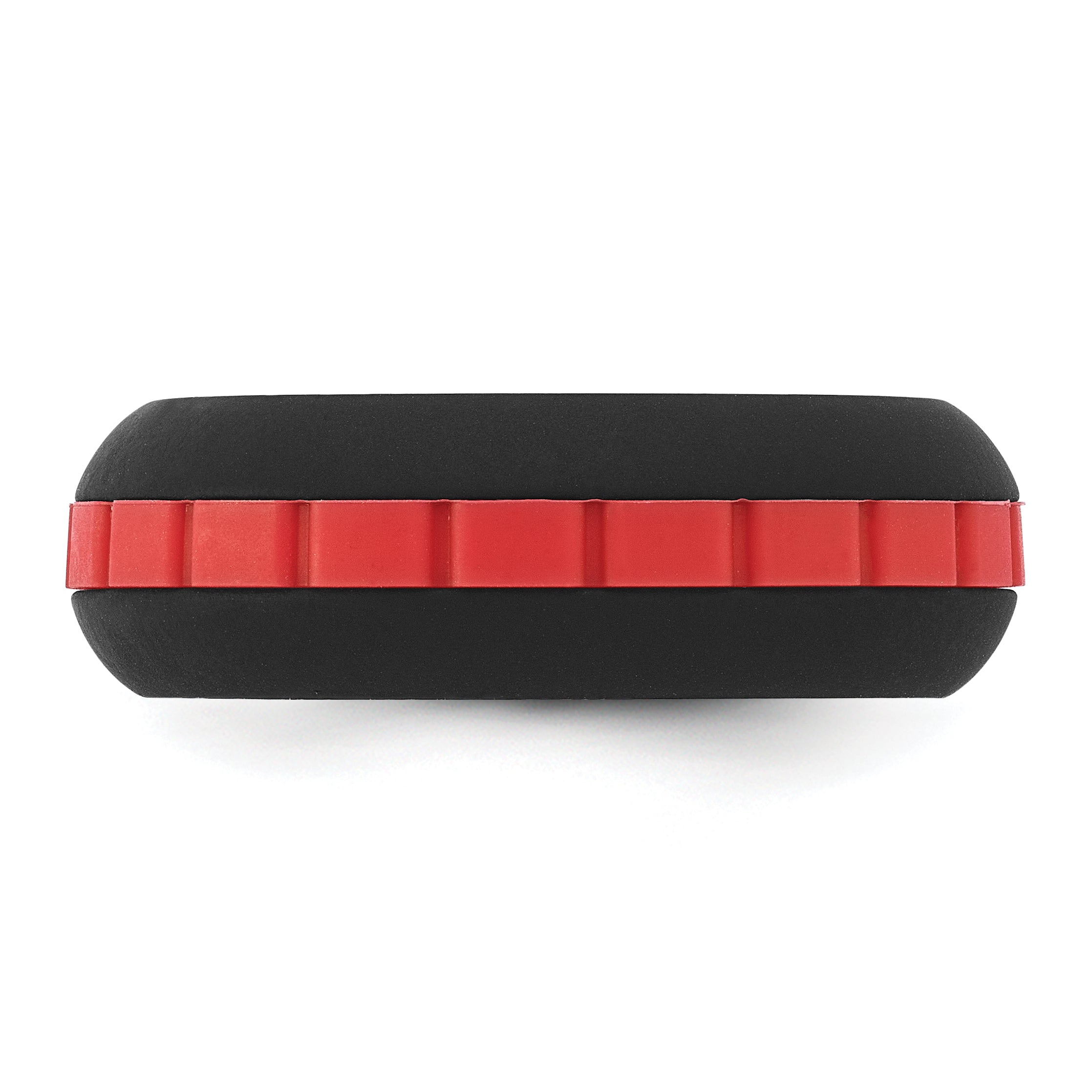 Silicone Black with Red Grooved Center 7.50mm Band