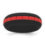 Silicone Black with Red Grooved Center 7.50mm Band
