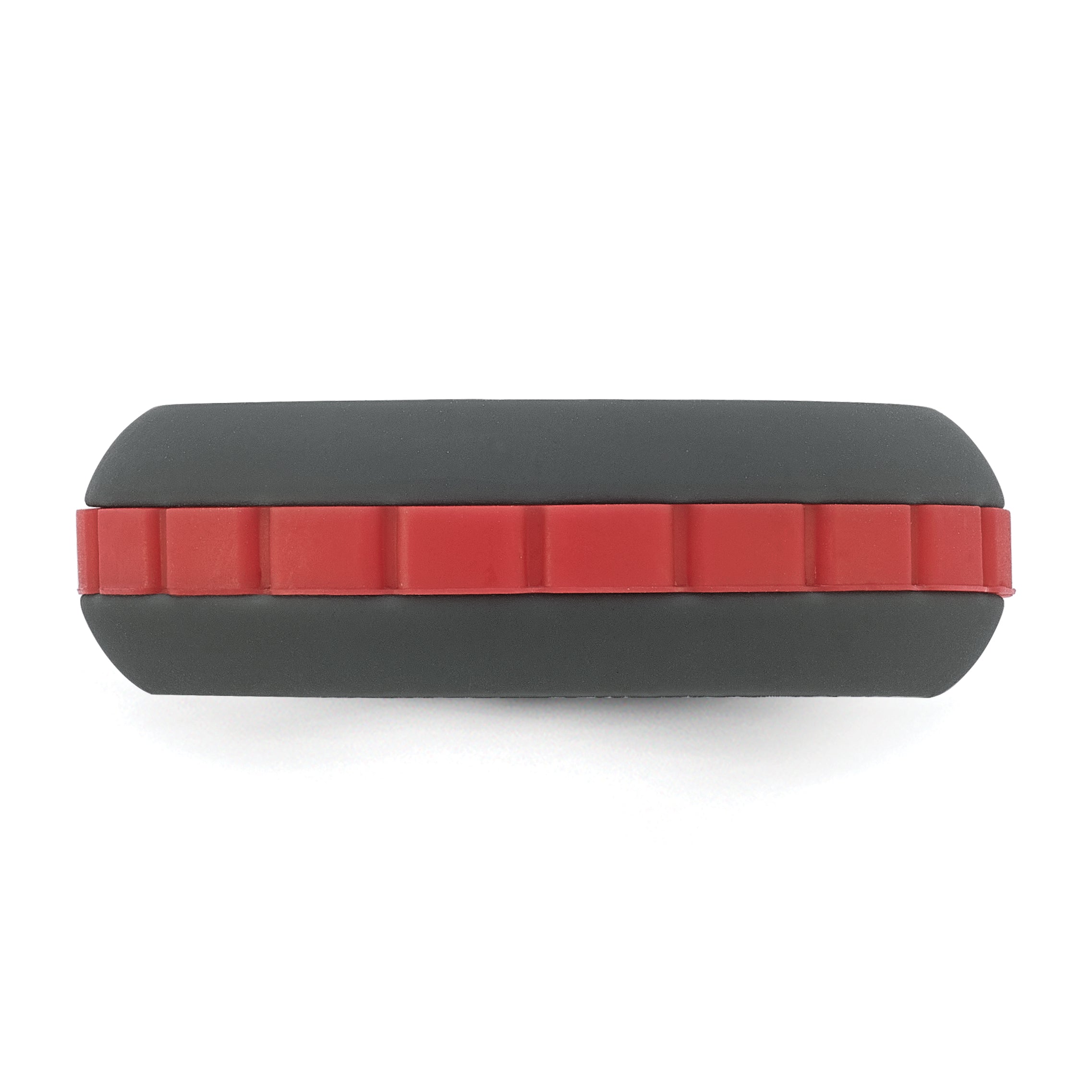 Silicone Grey with Red Grooved Center 7.50mm Band
