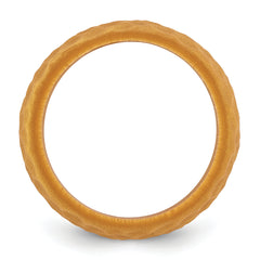 Silicone Metallic Gold 8.50mm Hammered Band