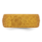 Silicone Metallic Gold 8.50mm Hammered Band