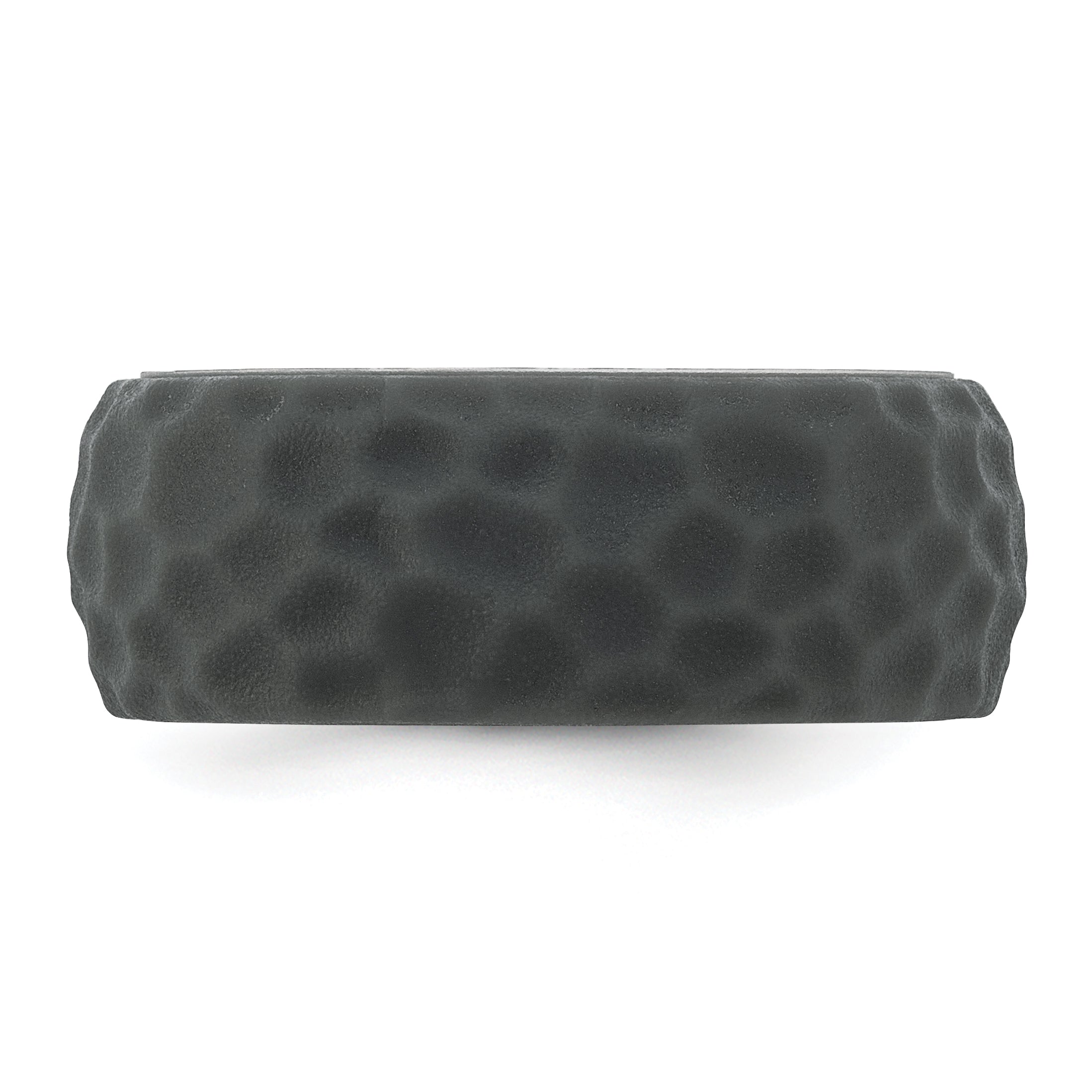 Silicone Dark Grey 8.50mm Hammered Band