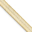 14K Yellow Gold Solid Herringbone Chain Necklace 5.5mm