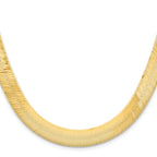 14K 8 inch 10mm Silky Herringbone with Lobster Clasp Bracelet