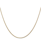 14K 10 inch .8mm Round Snake with Lobster Clasp Anklet