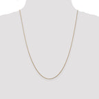 14K 10 inch .8mm Round Snake with Lobster Clasp Anklet