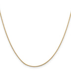 14K 8 inch .9mm Round Snake with Lobster Clasp Bracelet