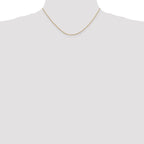 14K Yellow Gold Solid Snake Chain Necklace 0.9mm