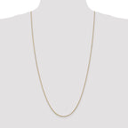 14K 30 inch 1.1mm Round Snake with Lobster Clasp Chain