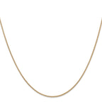 14K Yellow Gold Solid Snake Chain Necklace 1.4mm