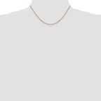 14K 16 inch 1.4mm Round Snake Lobster Clasp Chain