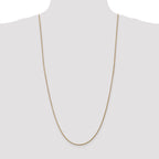 14K Yellow Gold Solid Snake Chain Necklace 1.6mm