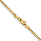 14K Yellow Gold Solid Snake Chain Necklace 1.85mm