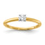 1/4 Carat Lab-Grown Diamond Round Solitaire Engagement Ring