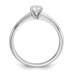 14k Two-tone 1/2 carat Certified Lab Grown Diamond VS+ F+ Cushion Complete Solitare Engagement Ring