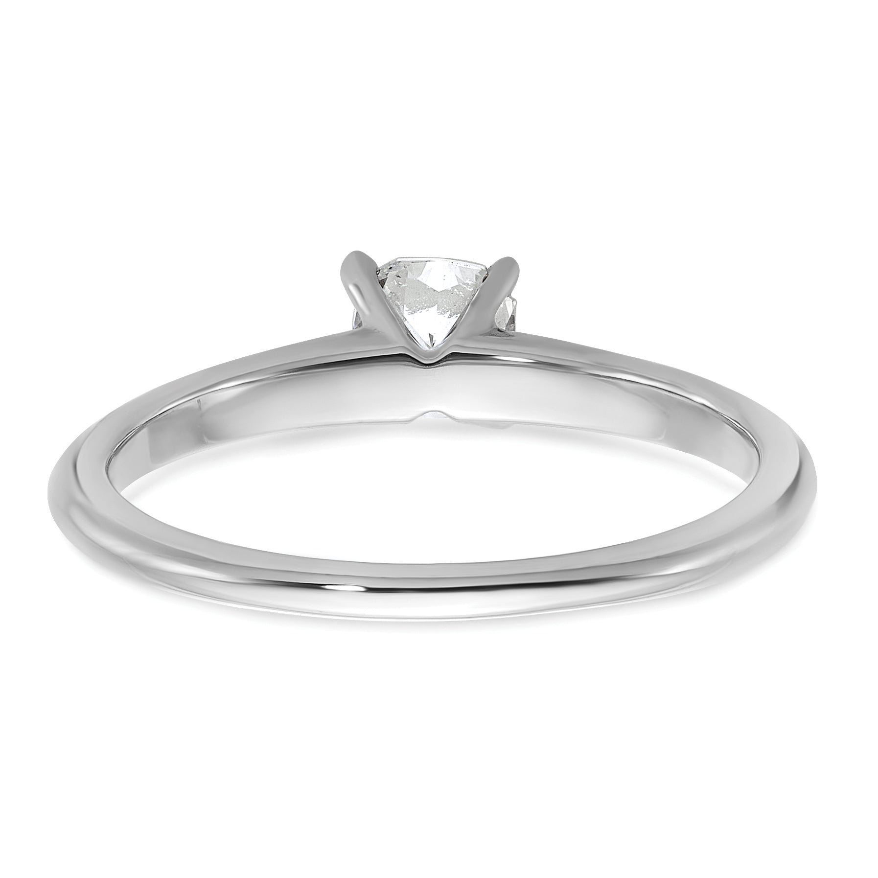 14k Two-tone 1/2 carat Certified Lab Grown Diamond VS+ F+ Cushion Complete Solitare Engagement Ring