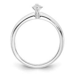 14k White Gold 1/2 carat Certified Lab Grown Diamond VS+ F+ Marquise Solitare Complete Engagement Ring