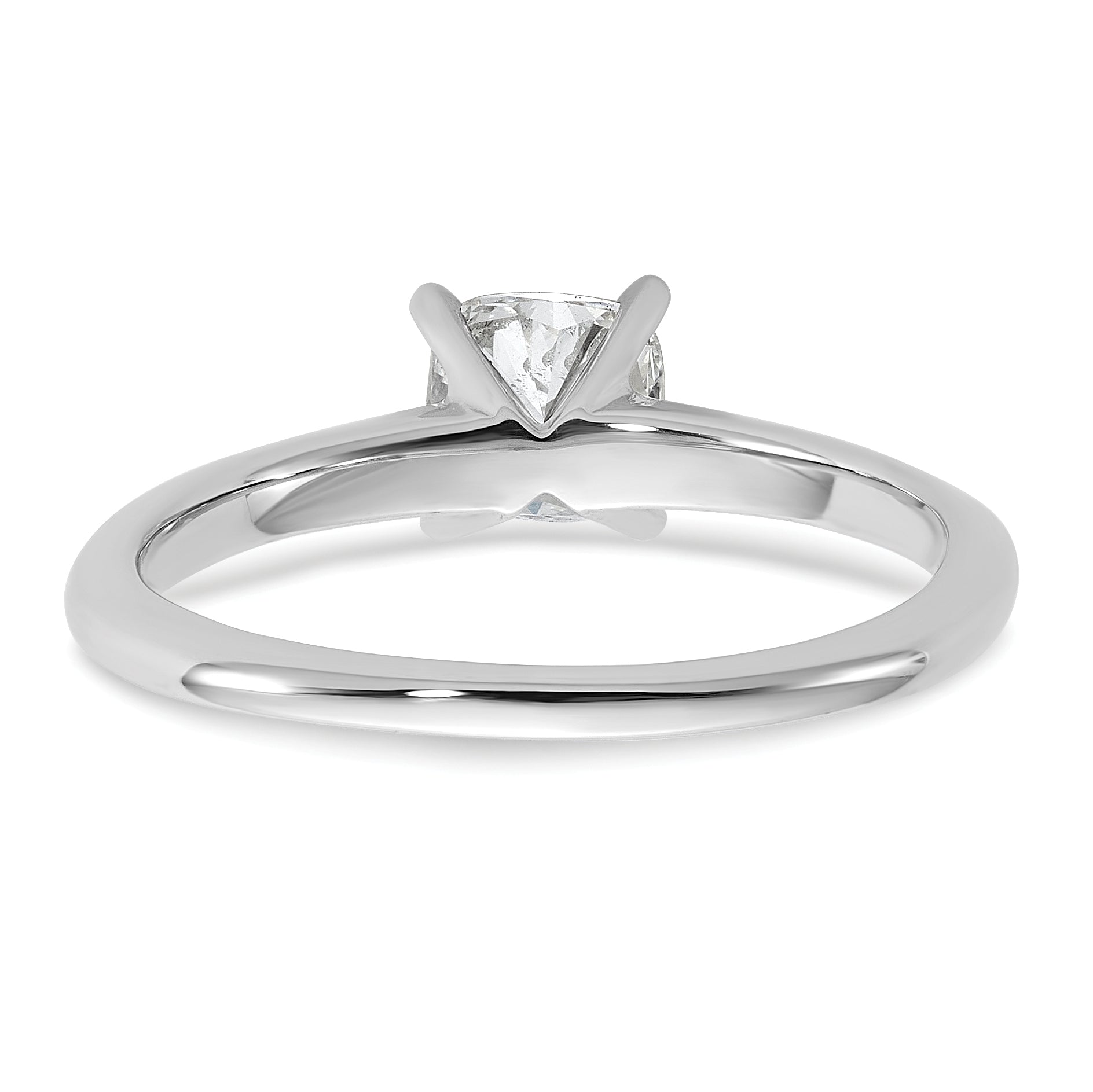 14k Two-tone 3/4 carat Lab Grown Diamond VS+ F+ Cushion Complete Solitare Engagement Ring