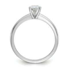 14k White Gold 3/4 carat Certified Lab Grown Diamond VS/SI+ G+ Pear Solitare Complete Engagement Ring