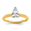 3/4 Carat Lab-Grown Diamond Pear Solitaire Engagement Ring