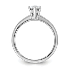 14k White Gold 1 carat Lab Grown Diamond VS+ F+ Marquise Solitare Complete Engagement Ring
